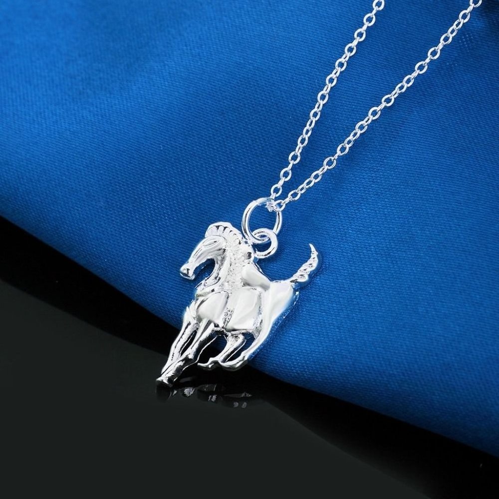 Rayne Majestic Sterling Silver Galloping Horse Pendant Necklace Gift Boxed - Picture 4 of 8